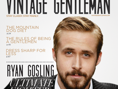 The Vintage Gentleman cover magazine portfolio