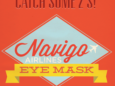 Navigo EyeMask Package airlines packaging