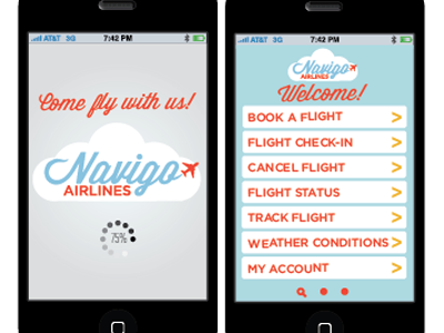 Navigo App airline airplane app