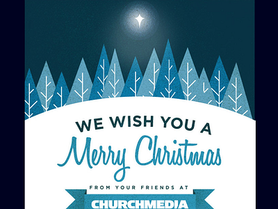 Merry Christmas Church Media christmas church church media ribbon script star tree