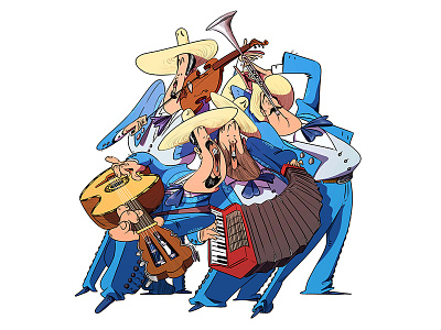 Mariachi 2d art character character design design illustration