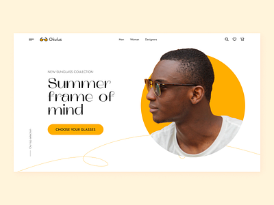 Sunglasses E-commerce clean colors concept design ecommerce interface sunglasses typography ux web webdesign