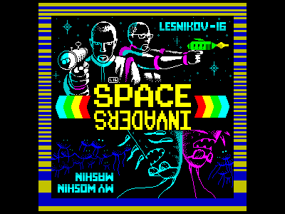 'Space Invaders' digital album cover digital invaders music pixel sci fi sinclair space spectrum