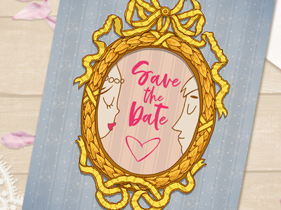 Antique Picture Frame antique card cartoon clipart design drawing frame greeting heart illustration laurel pattern picture ribbon rococo save the date vector vintage wallpaper wreath