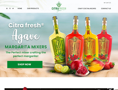 Cita Fresh Website Design agave design margarita website website design