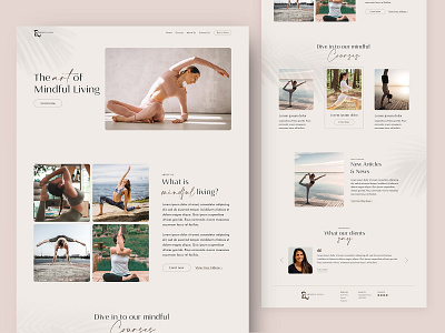 Yoga Website fitness landingpage modern website yoga