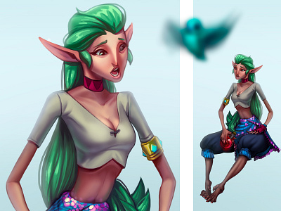 Elf, Elfier, Elfiest art cg art character character design concept art elf game game art illustration magic