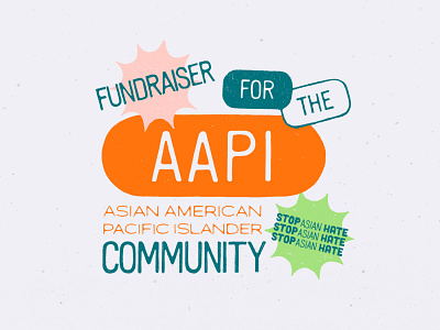 AAPI Fundraiser Poster design illustration poster poster art procreate typography