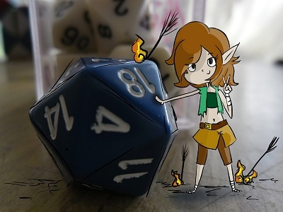 dungeons and Dragons - lucky digital art draw games photography. illustration
