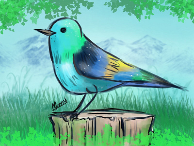 Bird bird dibujo digital art illustration