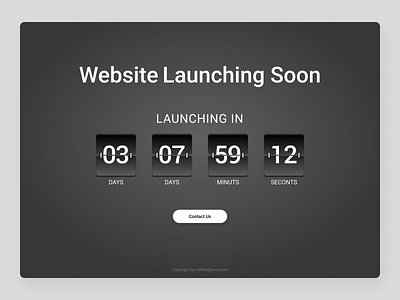 Countdown | Daily UI Day 014 countdown daily ui ui