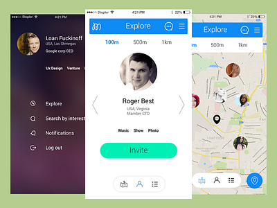 Matchup app design app application design interface ios iphone mobile ui user ux work