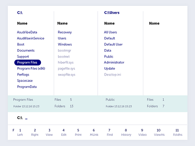 Far manager redesign experiment app blue design experiment far interface manager program ui