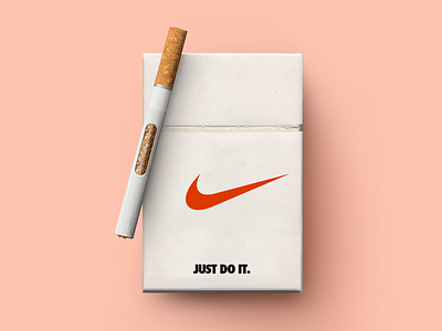 Just do it box brand design joke logo nike pack smoke sport