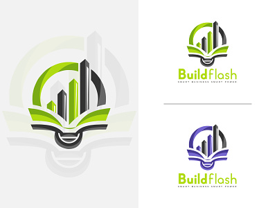 build flash abstract logo design amazing branding build flash business company corporate design illustration logo logo design logo design branding logo design concept logo designer real estate typography