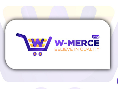 w-merce ecommerce logo design