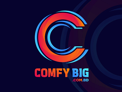 comfy ecommerce logo design, c letter logo