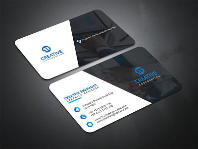 Business Card Design amazing blue branding business business card design business cards card design flyer design home icon illustration layout line logo minimal print real estate simple typography