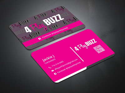 4,PLAY,BUZZ, BUSINESS CARD DESIGN