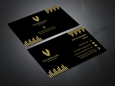 Gold Color Business Card amazing balck best blue branding business business card business card design business gold card clean company corporate gold gold color icon illustration logo real estate typography