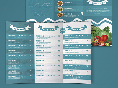 FOOD, Trifold Brochure Design