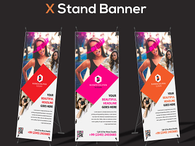 X Stand Banner DESIGN amazing banner design best branding business business card business card design clean company corporate design flyer flyer design home illustration layout real estate realtor typography x stand