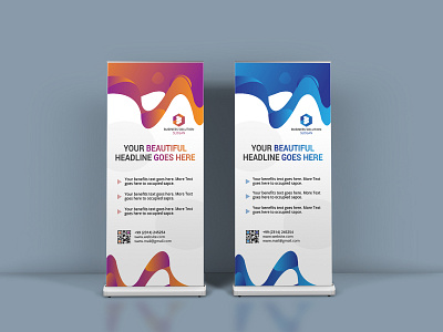 Roll Up Banner X Banner add banner add card amazing banner ads banner bazaar banner design branding business business card design card clean company corporate design illustration real estate roll up banner typography vector x banner