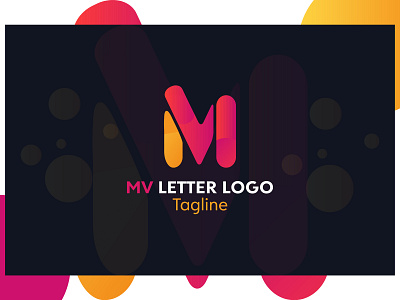 MV LETTER LOGO DESIGN amazing app branding business card clean company corporate design flat icon illustration layout logo minimal mv real estate realtor typography vector