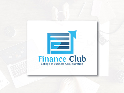 Finance Club Logo Design amazing blue branding business business card design card clean company corporate design finance home icon illustration layout logo real estate typography ui vector