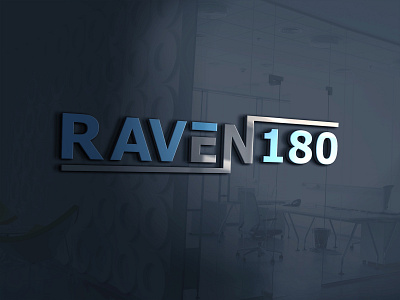 For Fiverr Client, RAVEN180 Logo Design 180 amazing branding business business card design company corporate design fiverr free mokup home icon illustration layout logo raven ravens real estate typography vector