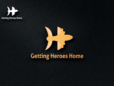 Getting Heroes Home, Logo Design amazing branding business company corporate design free mokup georgia germany getting getting heroes home heroes home illustration logo logo design military real estate typography usa