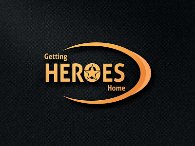 Getting Heroes Home, Logo Design amazing branding business company corporate design free design free mokup getting getting started hand lettering heroes home logo house illustration logo logodesign military real estate typography