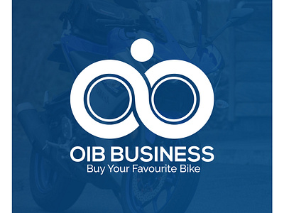 OIB BUSINESS, LOGO DESIGN, BIKE COMPANY amazing bike bike app bike company bike logo biker bikers branding business company corporate design illustration logo logo design oib business pathao real estate typography vector