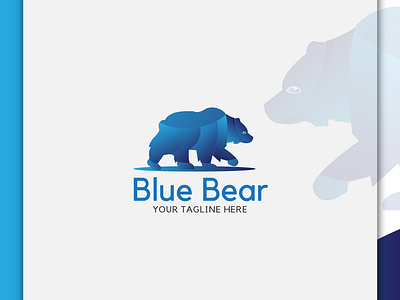 BLUE BEAR, LOGO DESIGN amazing animal logo animals bear bear logo bearded beer behance blue bear branding business company corporate dribbble free design free font free mokup free template illustation logo design