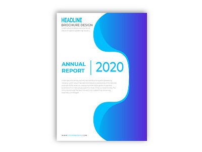 Creative Annual Report Flyer Design 2020 annualreport branding business creative design creative agency flyers illustration modern