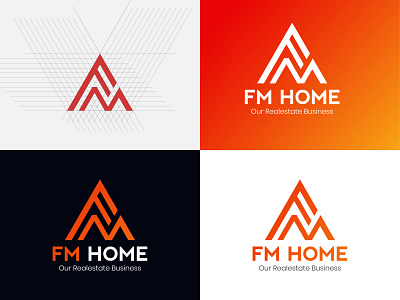 fm home realestate logo design