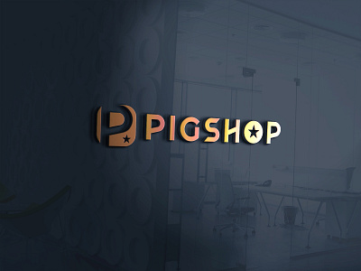 pigshop e commerce website logo design