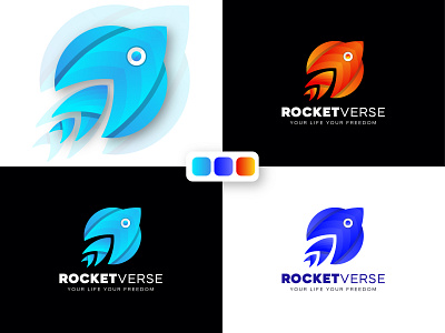 Rocket Verse Minimalist logo Design amazing branding business company corporate flat green illustration logo logo design minimalist minimalist logo design red rocket launch rocket logo rocket man rocket ship typography