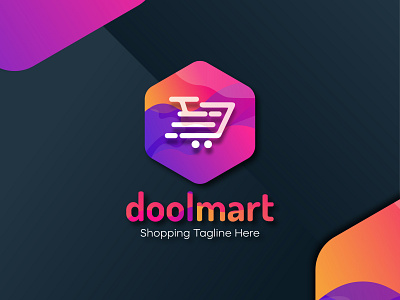 doolmart logo design amazing branding business company corporate illustration logo shop shop design shop logo shop online shop theme shopify shopping shopping app shopping cart