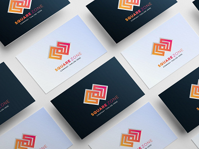 square zone abstract logo design