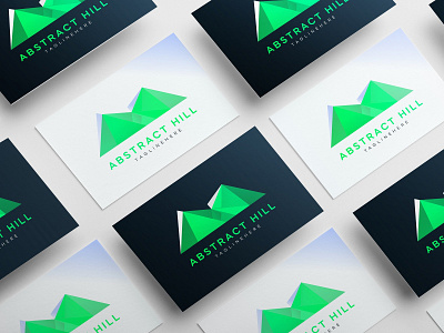 abstract hill logo design