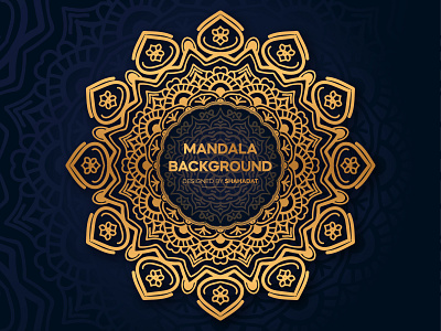 Mandala background, Designed by Shahadat Hossain amazing branding business company corporate design illustration logo luxury luxury brand luxury branding luxury design luxury logo mandala mandala art mandalas mandarin real estate typography