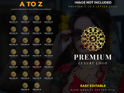 luxury a to z premium logo design