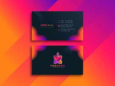 Abstract Business Card Design