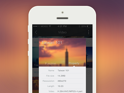 MoliPlayer for iOS7 china flat icon ios7 iphone mogo play ui video