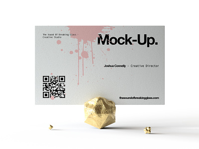 Business Card Mock-Up branding business card display business card mock-up cbd face cream glass honey identity medical cannabis packaging presentation wellbeing