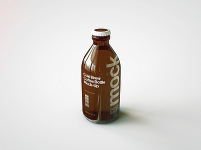 Download Cold Brew Coffee Bottle Mock Up By Joshua On Dribbble