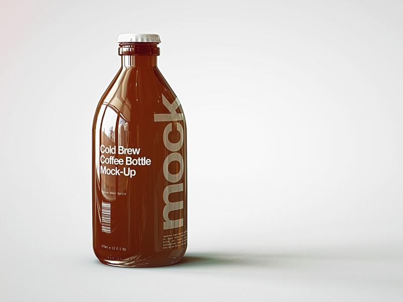 Download Cold Brew Coffee Bottle Mock-Up by Joshua Connelly on Dribbble