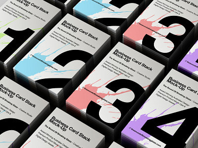 Download Business Card Stack Mock Up By Joshua On Dribbble