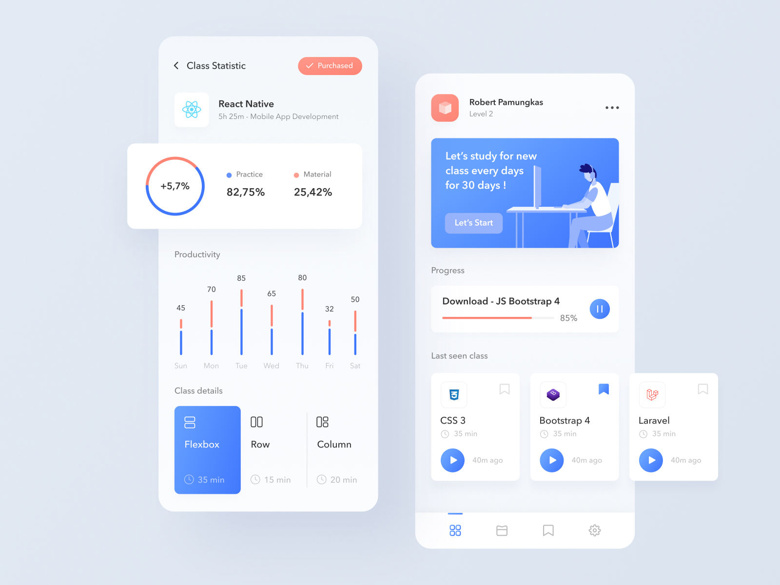 #Exploration - Online Course App by Fikar Hanif on Dribbble